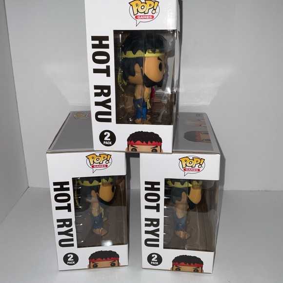 Funko STREET FIGHTER HOT RYU AND VIOLENT KEN NIB EXCLUSIVE POP PRICE FIRM - Picture 4 of 6